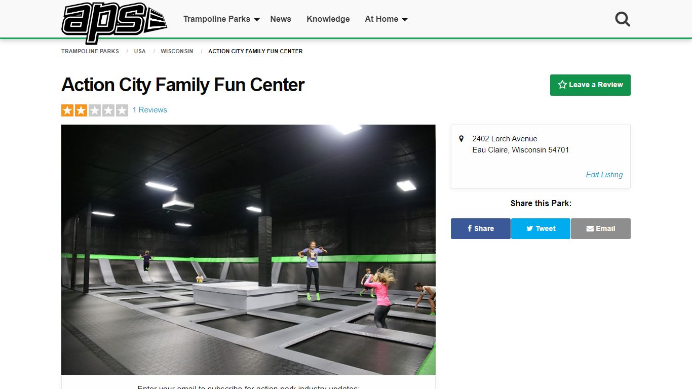 Action City Family Fun Center - Eau Claire, WI - Action Park Source